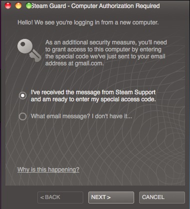 steam-authorize-computer Authorize a new computer with Steam to transfer saved game files
