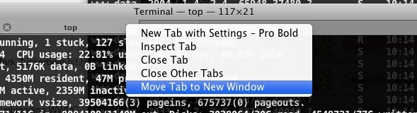 New Terminal Window from Tab