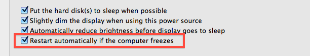 Automatically restart Mac if freezes
