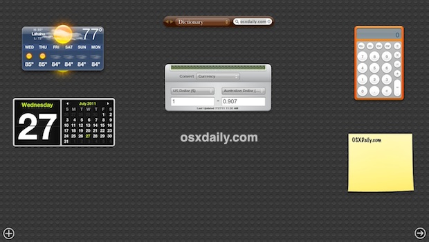 dashboard mac os x lion