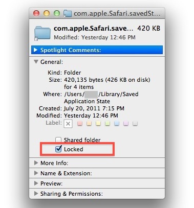 disable specific application resume os x lion Disable Specific Apps from Resume in Mac OS X Lion