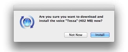 Downloading new Mac OS X Lion voices