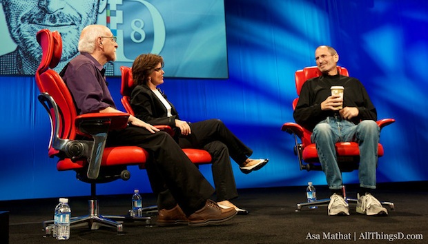 kara-swisher-walt-mossberg-steve-jobs Kara Swisher, Walt Mossberg, and Steve Jobs