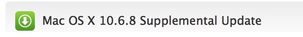 Mac OS X 10.6.8 Supplemental Update