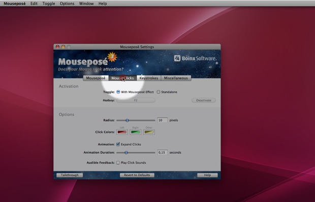 mousepose Mousepose makes the mouse easier to see for presentations