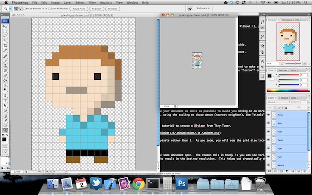 Create pixel art in Photoshop