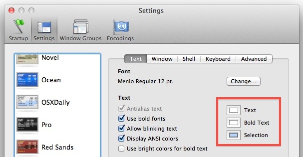 change-terminal-text-color Change Terminal text color