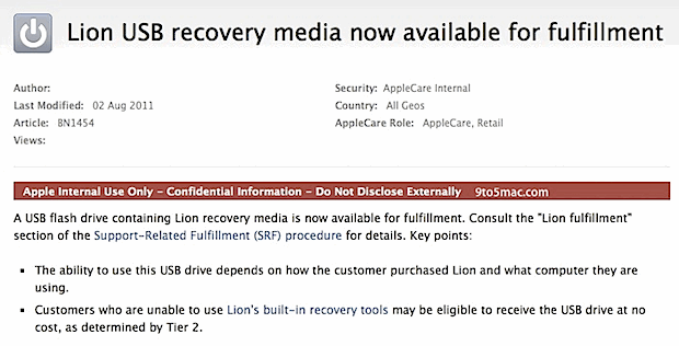 lion-usb-install-applecare Lion USB Install Media from AppleCare Now Available