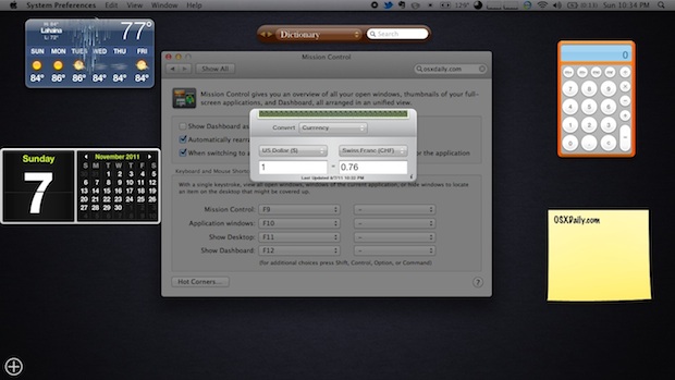 Return Mac OS X Lion Dashboard to hover transparently over the desktop