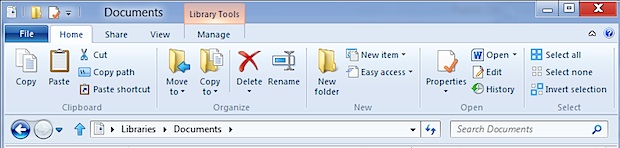 windows-8-ribbon Windows 8 Clutter Ribbon