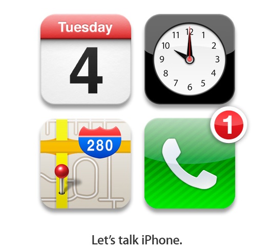official iPhone event invite for October 4th