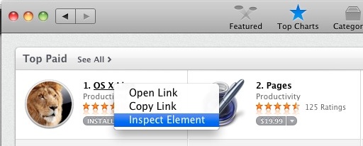 inspect-element-mac-app-store Inspect Element in the Mac App Store