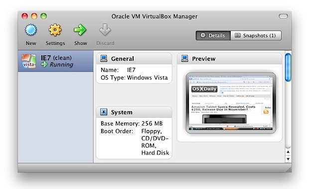 Internet Explorer VM for Mac