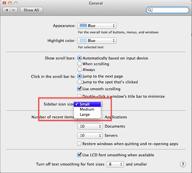 mac-finder-window-sidebar-text-size Change Mac Finder Window Sidebars Text Size