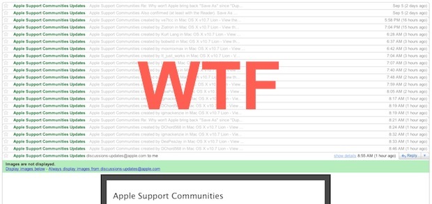 Stop Apple Support Community Emails