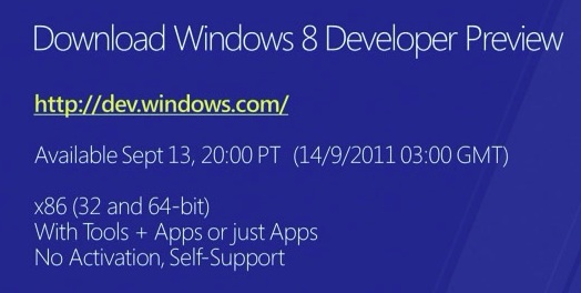 windows-8-dev-preview-download Windows 8 Developer Preview