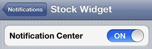 Remove the Stock Ticker in iOS 5