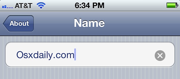 how to rename iPhone
