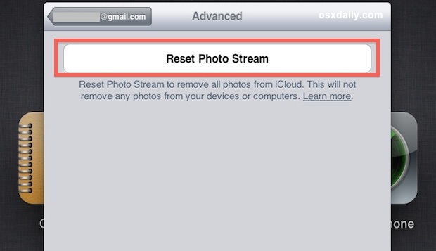how to remove photos from photostream ios 5
