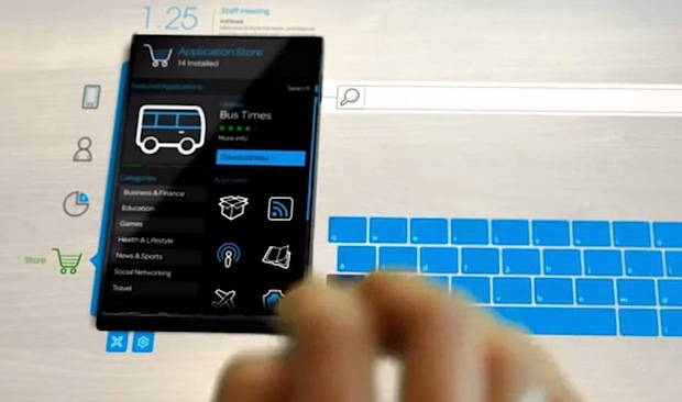 Blackberry imagines a touch hologram