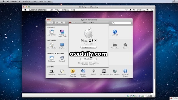 Install & Run Mac OS X 10.6 Snow Leopard in a Virtual Machine on top of