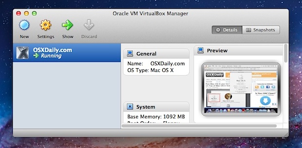 Mac OS X Snow Leopard in a VM on top of Lion