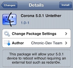 Corona Untether for iOS 5.0.1