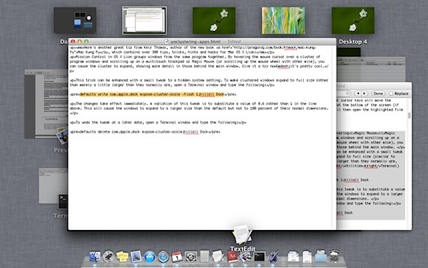 Full Size Window Preview in Mission Control