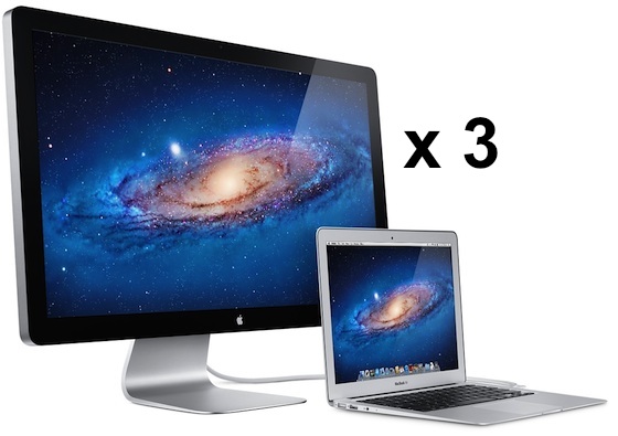 MacBook Air and Thunderbolt display
