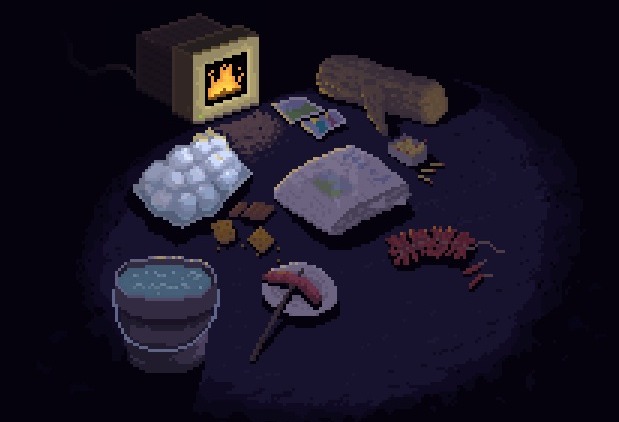 Pixel Fireplace