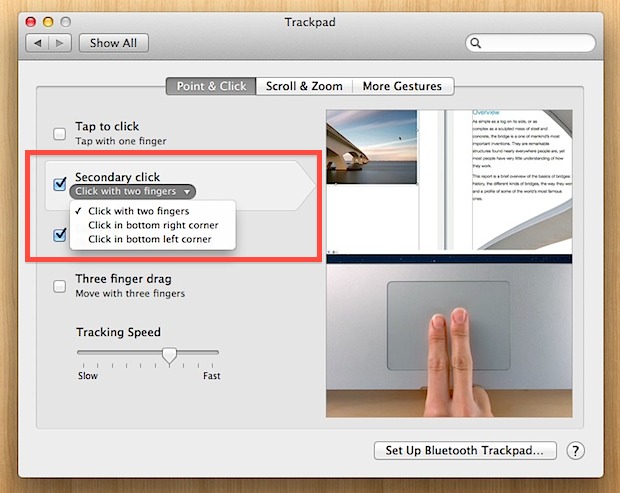 change-secondary-click-mac Change the Secondary Click in Mac OS X