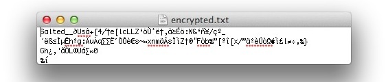 Encrypted file