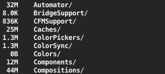 Human readable du output