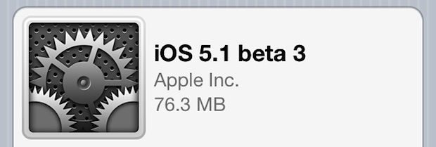 ios-5-1-beta-3 iOS 5.1 Beta 3 released
