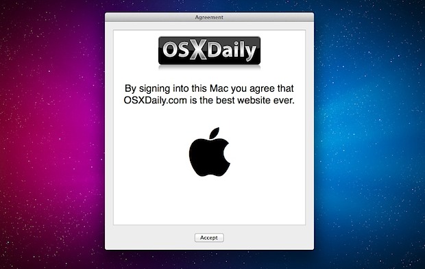login-agreement-mac User Agreement on Login in Mac OS X Lion