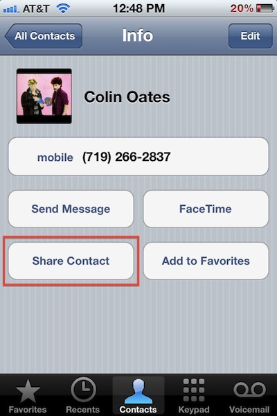 send-contacts-iphone Send Contacts from iPhone