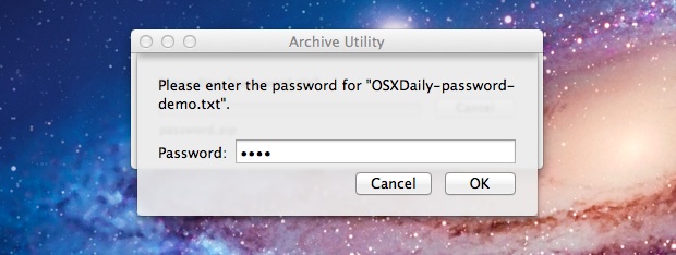 How to crack a zip file password on mac os x