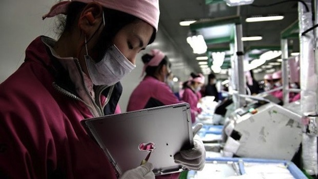 Apple products built in a Foxconn Factory