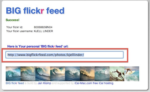 bigflickrfeed BigFlickrFeed RSS url