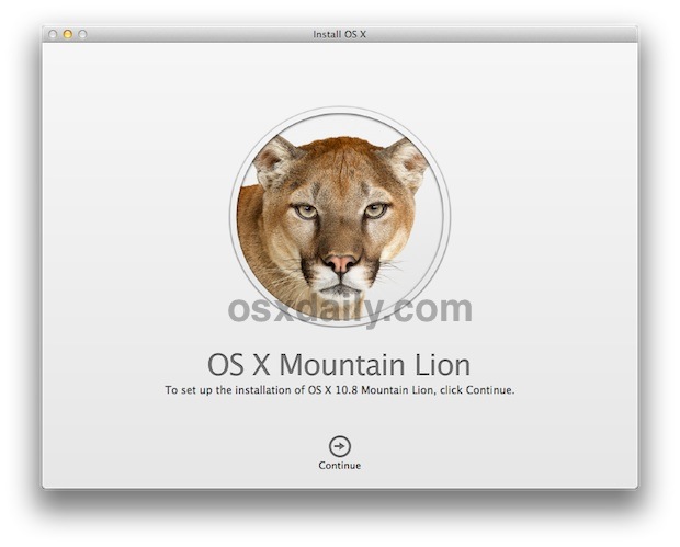 install os x mountain lion Install OS X Mountain Lion