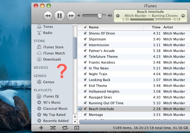 iPhone not in iTunes