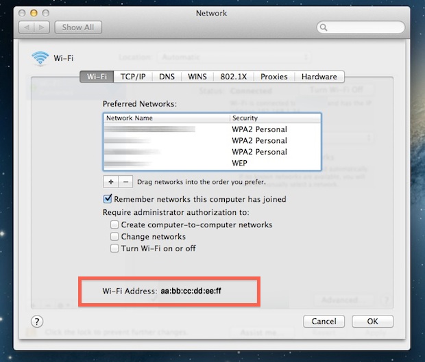 How to find MAC address remotely.