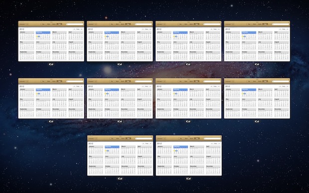 multiple-ical-windows Multiple iCal windows