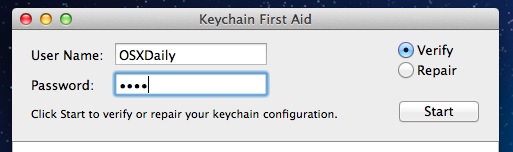 Repair Keychain Access