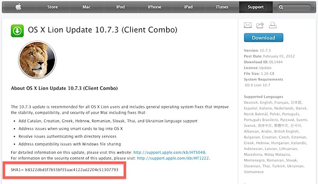 sha1-on-apple-downloads SHA1 Checksum on Apple Downloads Page