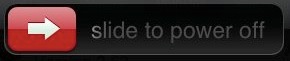 Slide to Power Off as seen when Force Quitting an app