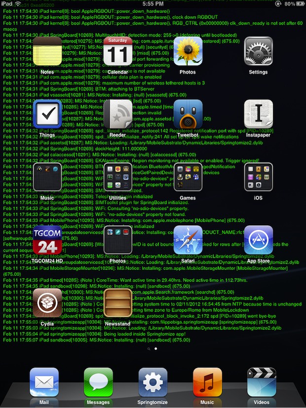 WallpaperLog on iPad