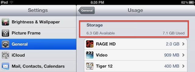Check How Much Storage Available on iOS