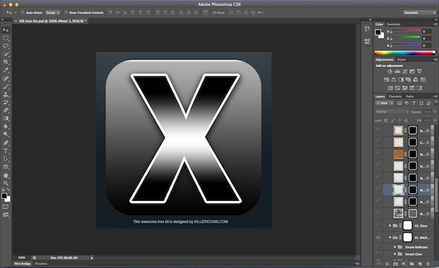 iOS Retina icon template 1