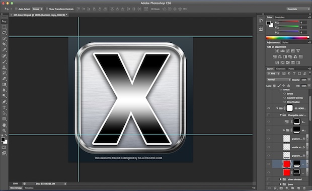 iOS Retina Icon template 2